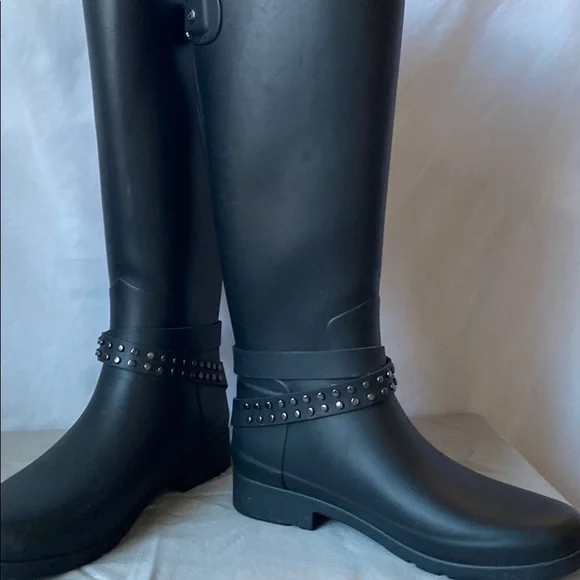 Tall Hunter Rain boots Black size 7 - Picture 10 of 13